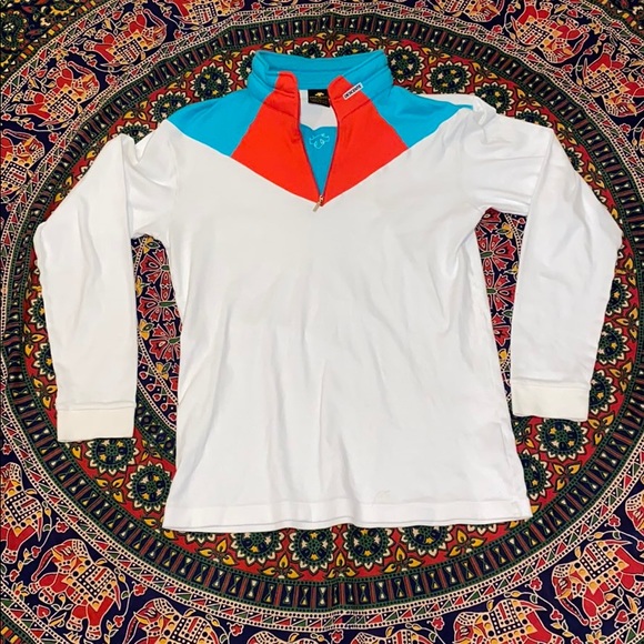 Vintage 80s-90s  Descente zip up pullover. Size L - Picture 2 of 13